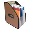 C-Line Products Modern Metallic 13Pocket Vertical StandUp Expanding File, Blackened Bronze 53316